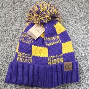 C.C Purple and Yellow Beanie